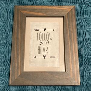 Follow Your Heart Picture Frame